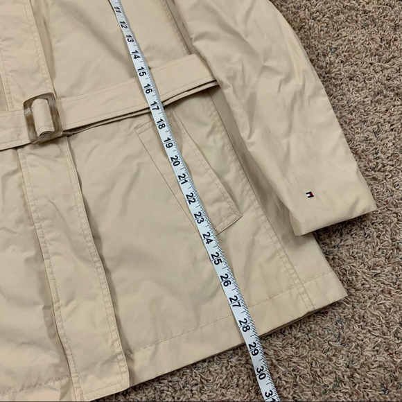 Tommy Hilfiger Cream Soft Shell Lightweight Coat Jacket - Picture 10 of 16